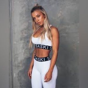 Saski collection staple leggings - white